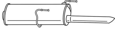  45699 SIGAM Глушитель выхлопных газов конечный