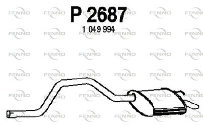  P2687 FENNO Глушитель выхлопных газов конечный