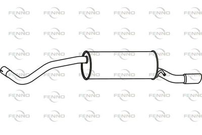  P7195 FENNO Глушитель выхлопных газов конечный