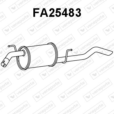  FA25483 VENEPORTE Глушитель выхлопных газов конечный