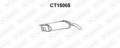  CT15005 VENEPORTE Глушитель выхлопных газов конечный