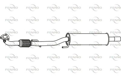  P72057 FENNO Предглушитель выхлопных газов