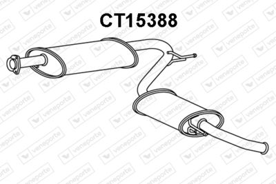  CT15388 VENEPORTE Глушитель выхлопных газов конечный