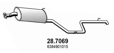  287069 ASSO Глушитель выхлопных газов конечный