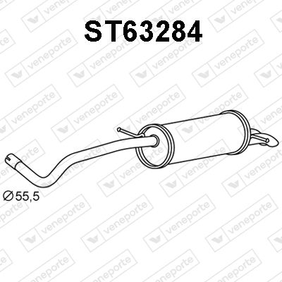  ST63284 VENEPORTE Глушитель выхлопных газов конечный