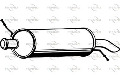 P1825 FENNO Глушитель выхлопных газов конечный