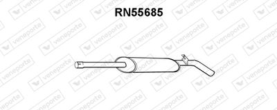  RN55685 VENEPORTE Средний глушитель выхлопных газов