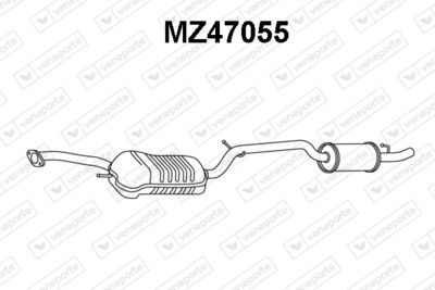  MZ47055 VENEPORTE Глушитель выхлопных газов конечный