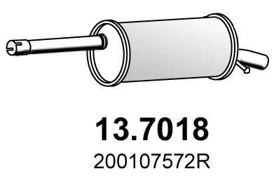  137018 ASSO Глушитель выхлопных газов конечный