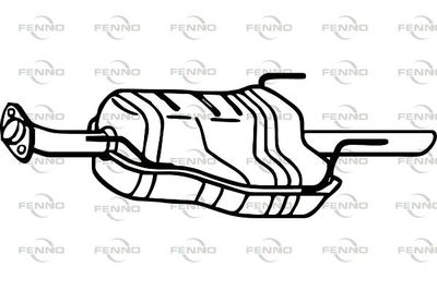  P4492 FENNO Глушитель выхлопных газов конечный