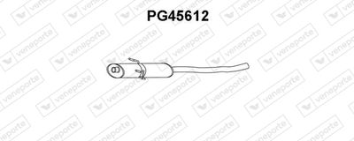  PG45612 VENEPORTE Средний глушитель выхлопных газов