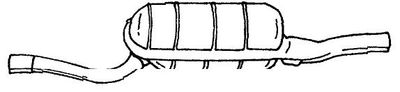  12615 SIGAM Глушитель выхлопных газов конечный