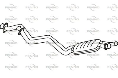  P3628 FENNO Предглушитель выхлопных газов