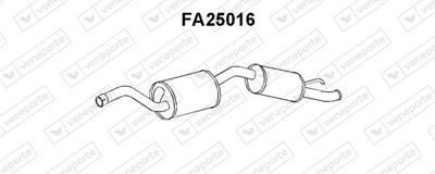  FA25016 VENEPORTE Глушитель выхлопных газов конечный