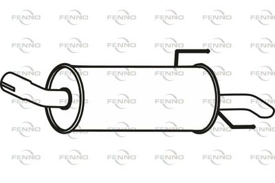  P43100 FENNO Глушитель выхлопных газов конечный