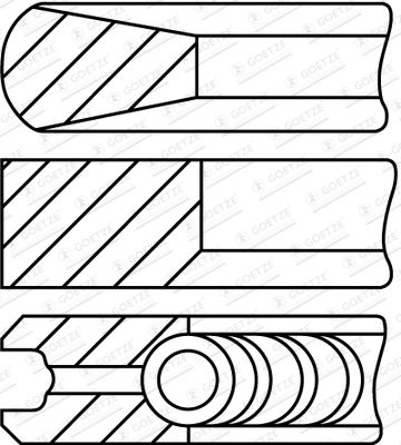  0852310010 GOETZE ENGINE Комплект поршневых колец