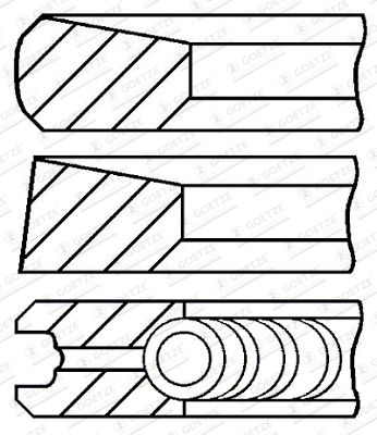  0844420700 GOETZE ENGINE Комплект поршневых колец