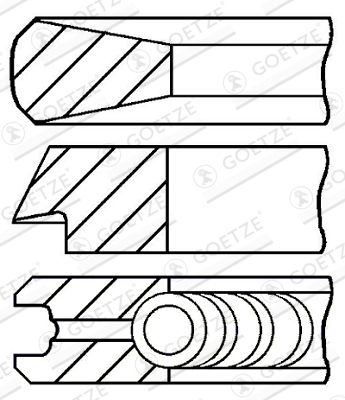  0842310000 GOETZE ENGINE Комплект поршневых колец