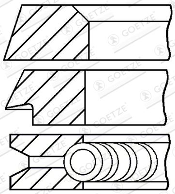  0839461100 GOETZE ENGINE Комплект поршневых колец