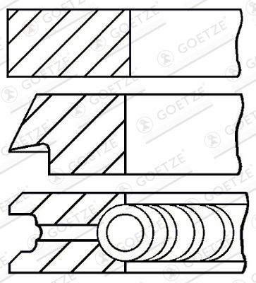  0852730000 GOETZE ENGINE Комплект поршневых колец