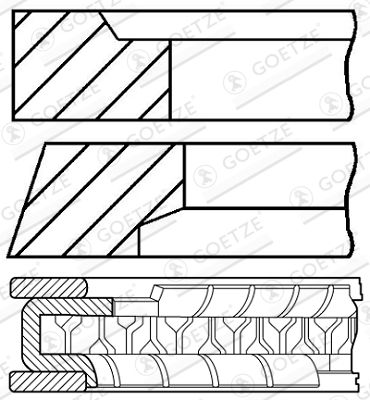  WG1096510 WILMINK GROUP Комплект поршневых колец