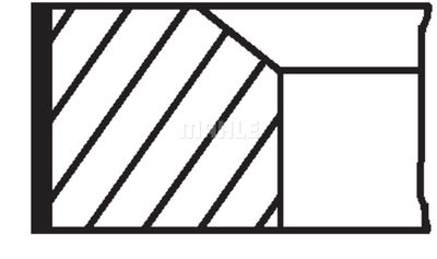  00395N1 MAHLE Комплект поршневых колец