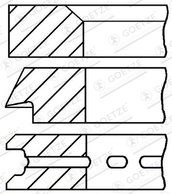  0852720000 GOETZE ENGINE Комплект поршневых колец