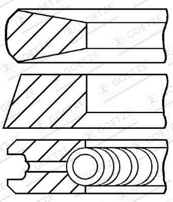  0810340000 GOETZE ENGINE Комплект поршневых колец