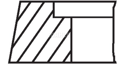  50303N0 MAHLE Комплект поршневых колец