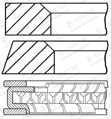  WG1096273 WILMINK GROUP Комплект поршневых колец