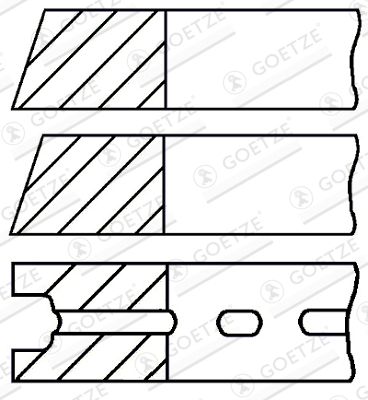  0852540700 GOETZE ENGINE Комплект поршневых колец