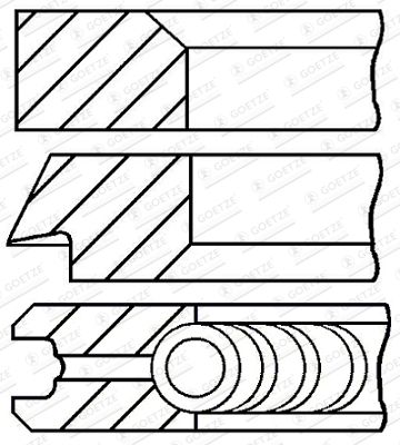  0842690700 GOETZE ENGINE Комплект поршневых колец