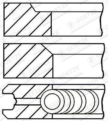  0817060010 GOETZE ENGINE Комплект поршневых колец