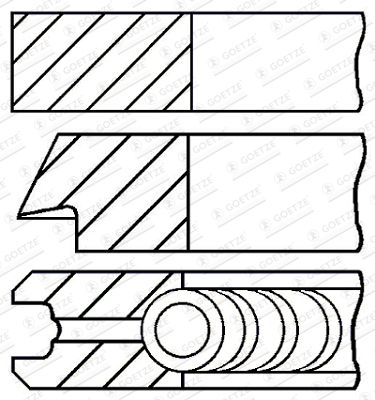  0844290000 GOETZE ENGINE Комплект поршневых колец