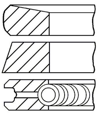  PR271000 FAI AutoParts Комплект поршневых колец