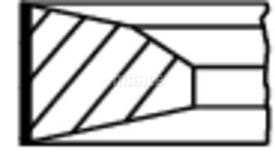  00523N3 MAHLE Комплект поршневых колец