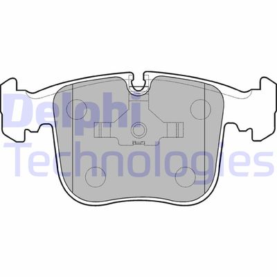 LP845 DELPHI Комплект тормозных колодок, дисковый тормоз