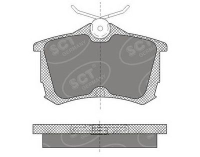 SP607PR SCT - MANNOL Комплект тормозных колодок, дисковый тормоз