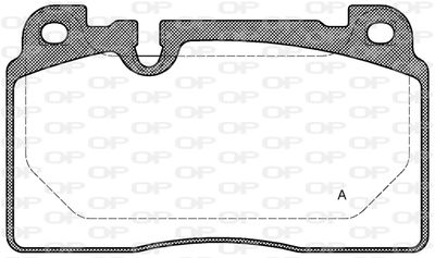 BPA152700 OPEN PARTS Комплект тормозных колодок, дисковый тормоз