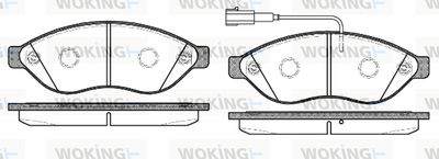 P1337312 WOKING Комплект тормозных колодок, дисковый тормоз