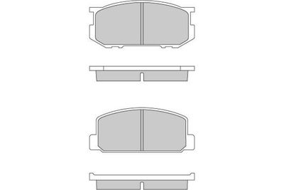 120165 E.T.F. Комплект тормозных колодок, дисковый тормоз
