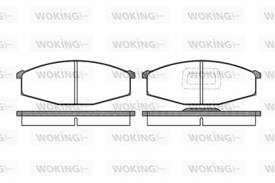 P029310 WOKING Комплект тормозных колодок, дисковый тормоз