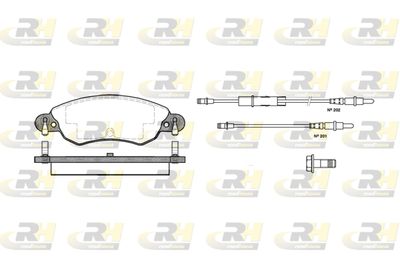 282904 ROADHOUSE Комплект тормозных колодок, дисковый тормоз