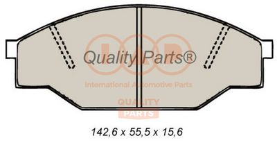 70417061 IAP QUALITY PARTS Комплект тормозных колодок, дисковый тормоз