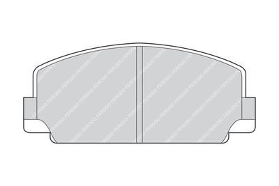 FDB77 FERODO Комплект тормозных колодок, дисковый тормоз