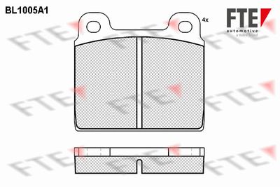 BL1005A1 FTE Комплект тормозных колодок, дисковый тормоз