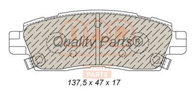 70401014 IAP QUALITY PARTS Комплект тормозных колодок, дисковый тормоз