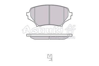 10808603 ASHUKI by Palidium Комплект тормозных колодок, дисковый тормоз