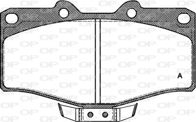 BPA031504 OPEN PARTS Комплект тормозных колодок, дисковый тормоз