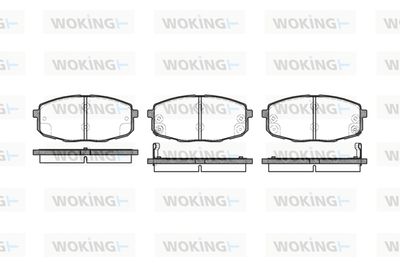 P1138302 WOKING Комплект тормозных колодок, дисковый тормоз